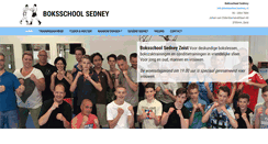 Desktop Screenshot of boksschoolsedney.nl