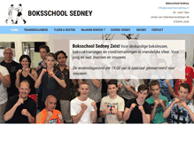 Tablet Screenshot of boksschoolsedney.nl